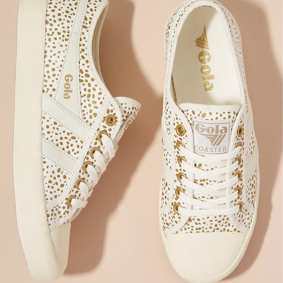 NEW Gola Coaster Metallic Cheetah Sneakers Size EUR 37/US 6 - Picture 2 of 10